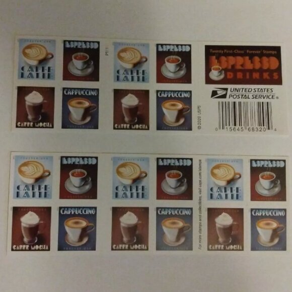 50 BOOKs of 1000 USPS Espresso Drinks Self-Adhesive Forever Stamps 2021 - Picture 5 of 5